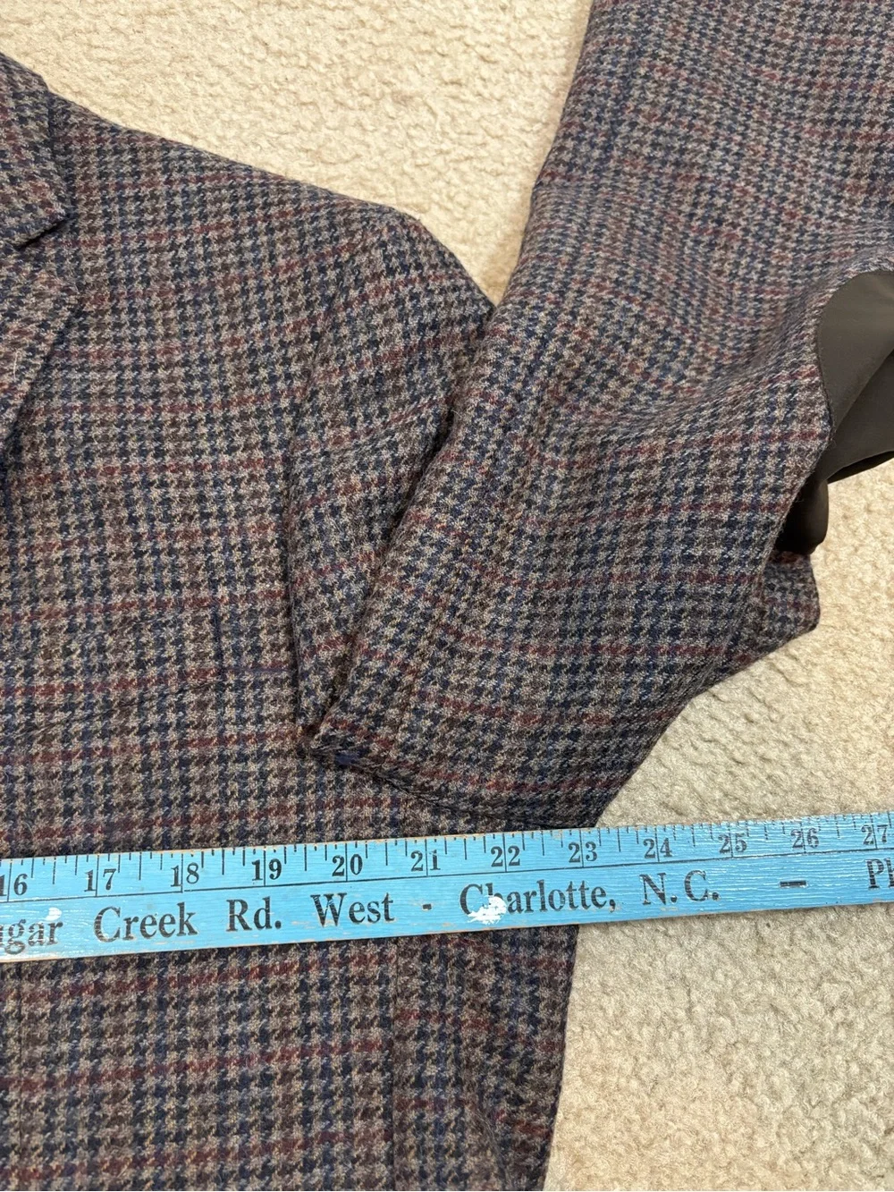 Jos A Bank Brr Comfort Slim Fit Blazer 46L Houndstooth Wool